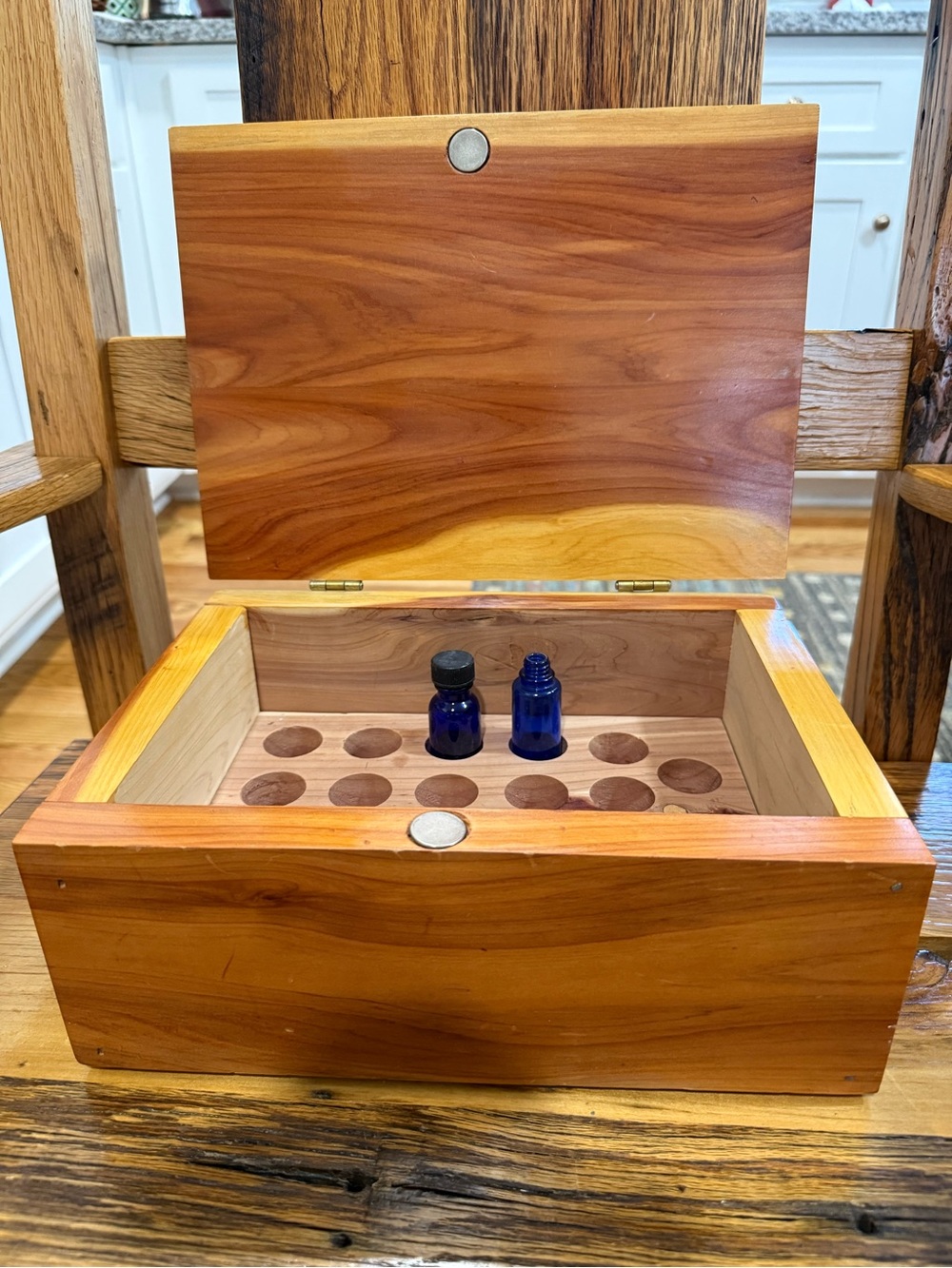 Cedar Essential Oil Storage Box - Natural Cedar